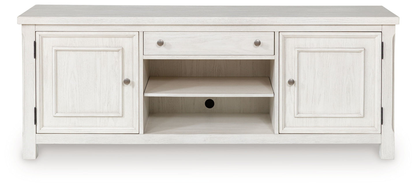 Robbinsdale - Antique White - Extra Large TV Stand - Hornell Furniture Outlet