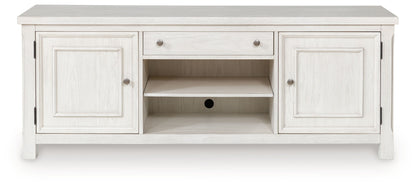 Robbinsdale - Antique White - Extra Large TV Stand - Hornell Furniture Outlet