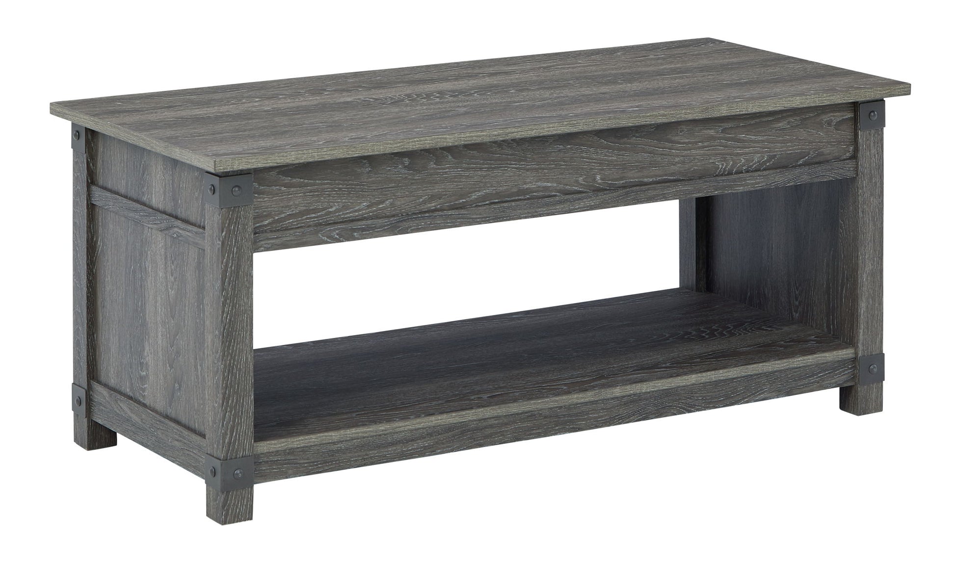 Freedan - Grayish Brown - 3 Pc. - Coffee Table, 2 End Tables - Hornell Furniture Outlet