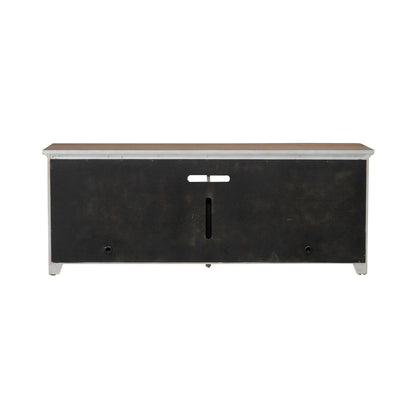 Fireplace TV Consoles - 80" Fireplace TV Console - Brown - Hornell Furniture Outlet