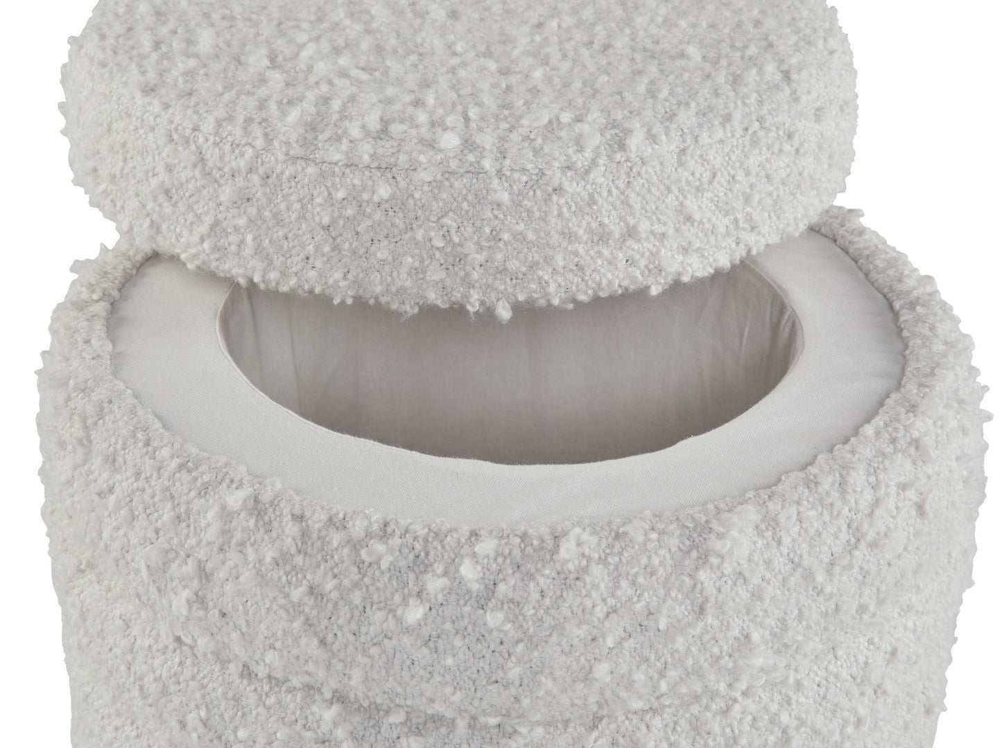 Duntler - Ivory - Storage Ottoman - Hornell Furniture Outlet