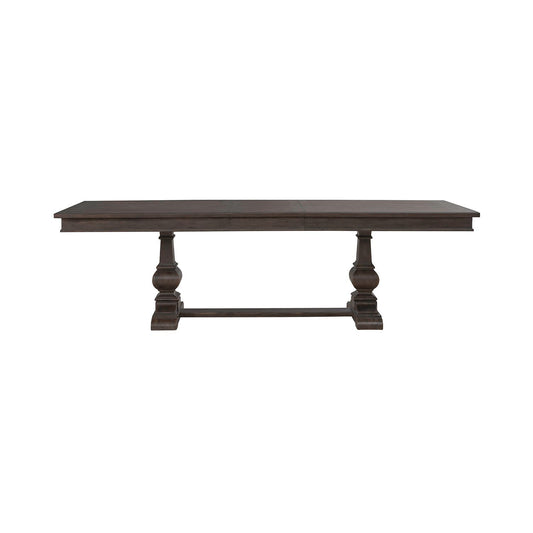 Paradise Valley - Trestle Table - Dark Brown - Hornell Furniture Outlet