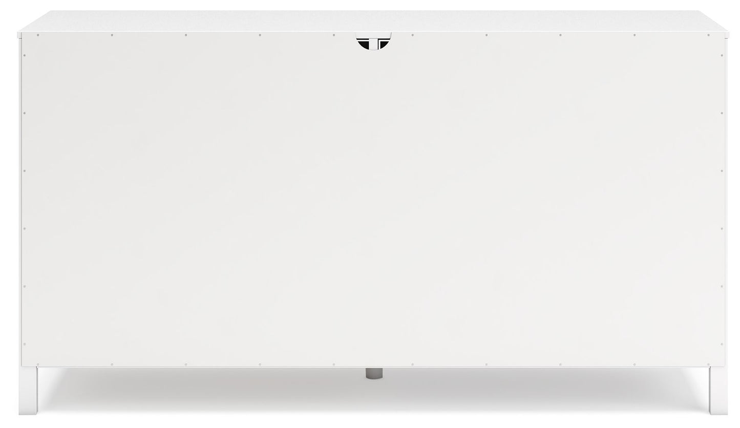 Hallityn - White - Six Drawer Dresser - Hornell Furniture Outlet