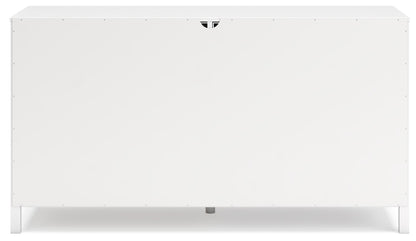 Hallityn - White - Six Drawer Dresser - Hornell Furniture Outlet