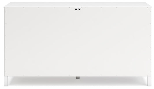 Hallityn - White - Six Drawer Dresser - Hornell Furniture Outlet