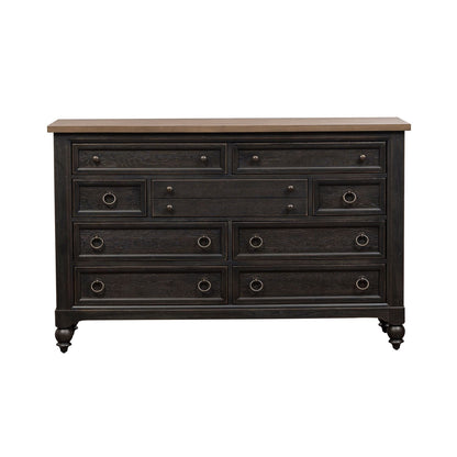 Americana Farmhouse - 9 Drawer Dresser - Hornell Furniture Outlet