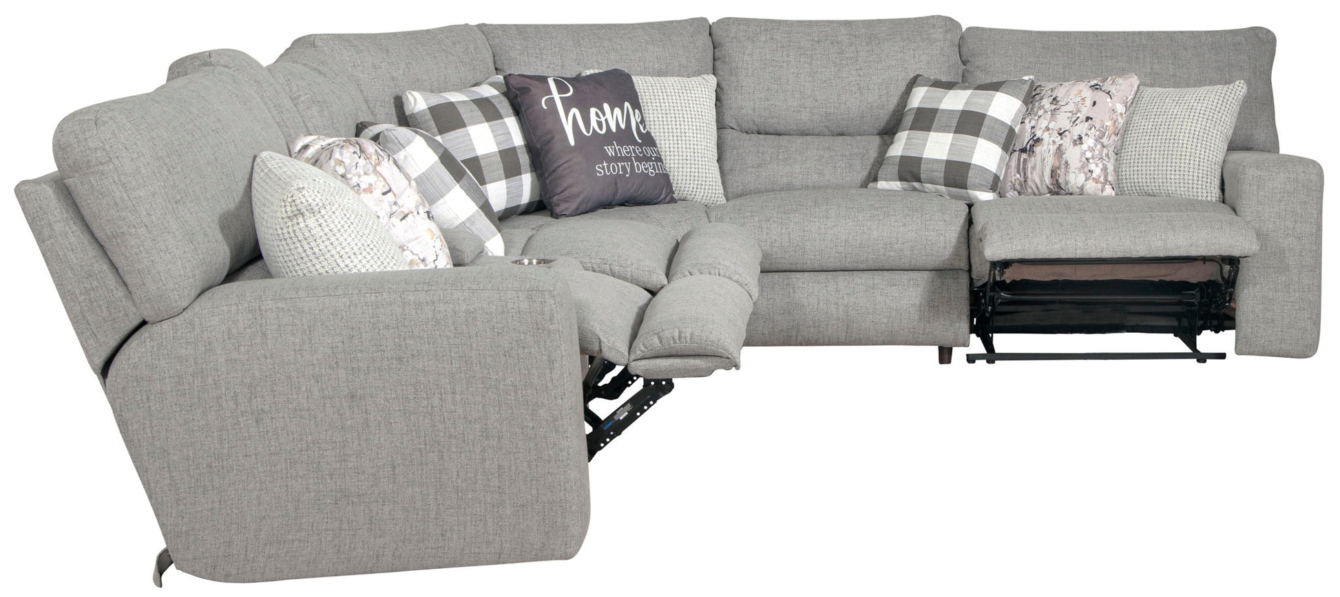 Rockport - Reclining Sectional - Hornell Furniture Outlet