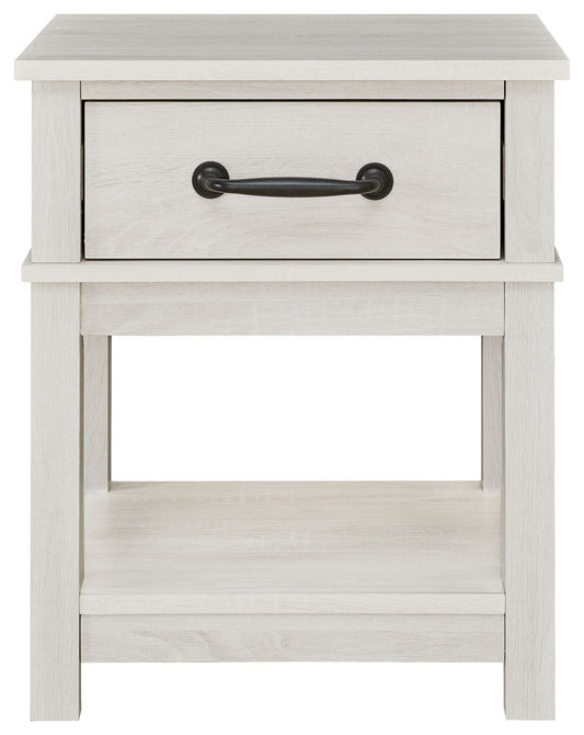 Dorrinson - White - One Drawer Night Stand - Hornell Furniture Outlet