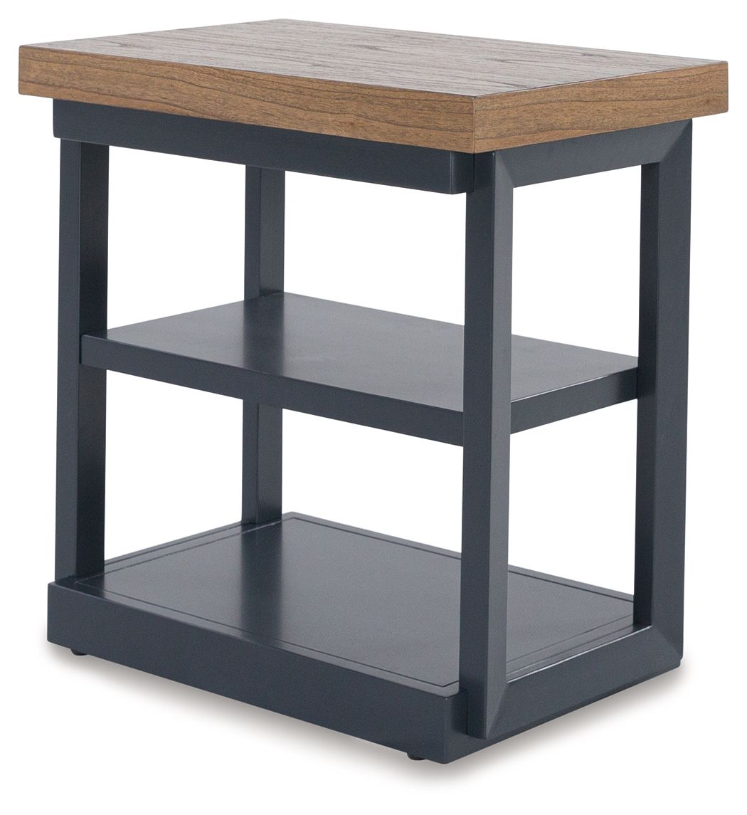 Landocken - Brown / Blue - Occasional Table Set (Set of 3) - Hornell Furniture Outlet