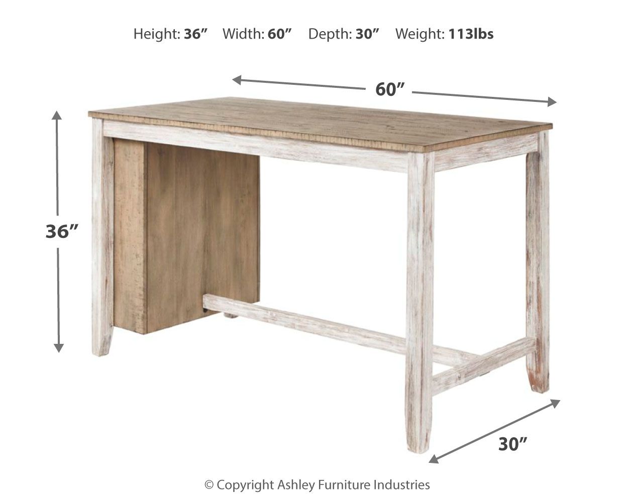 Skempton - Rectangular Counter Table With Storage Set - Hornell Furniture Outlet