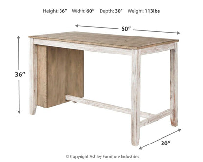 Skempton - Rectangular Counter Table With Storage Set - Hornell Furniture Outlet