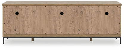 Torlanta - Brown - Extra Large TV Stand - Hornell Furniture Outlet