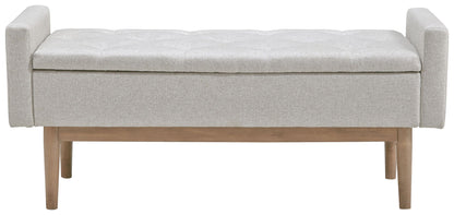 Briarson - Beige / Brown - Storage Bench - Hornell Furniture Outlet
