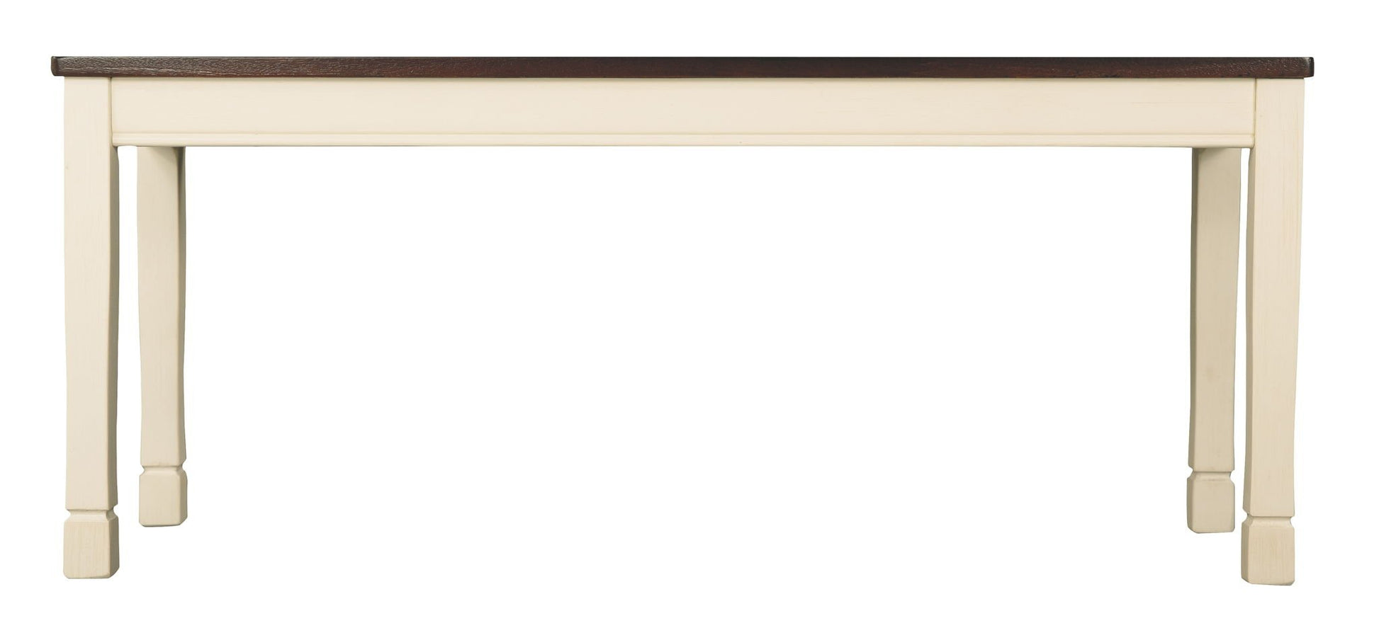 Whitesburg - Brown / Cottage White - Large Dining Room Bench - Hornell Furniture Outlet