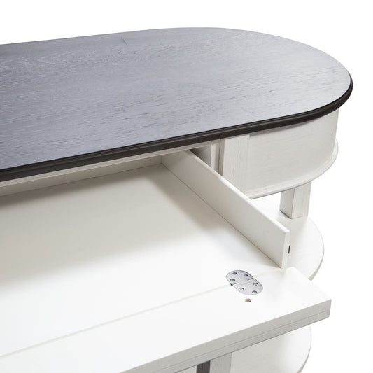Allyson Park - L Shaped Desk With Hutch - White - Hornell Furniture Outlet