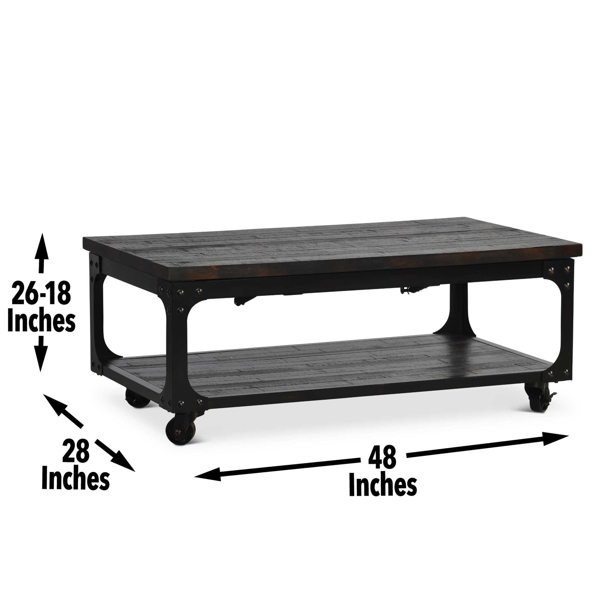 Sherlock - Lift Top Cocktail Table - Brown - Hornell Furniture Outlet