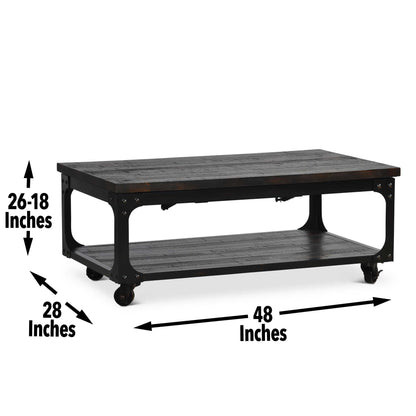 Sherlock - Lift Top Cocktail Table - Brown - Hornell Furniture Outlet