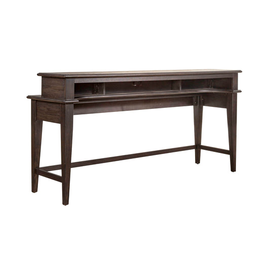 Mill Creek - Console Bar Table - Dark Brown - Hornell Furniture Outlet