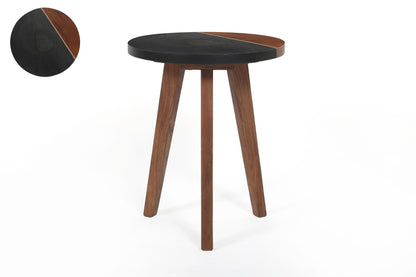 Caspian - Round Accent End Table - Brown - Hornell Furniture Outlet