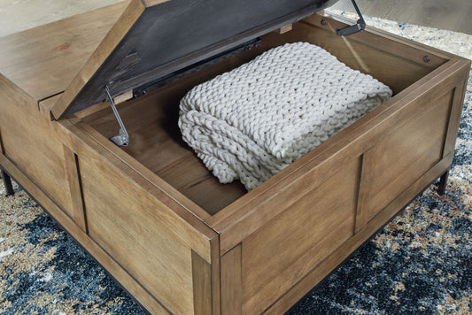 Torlanta - Brown - Lift Top Cocktail Table - Hornell Furniture Outlet