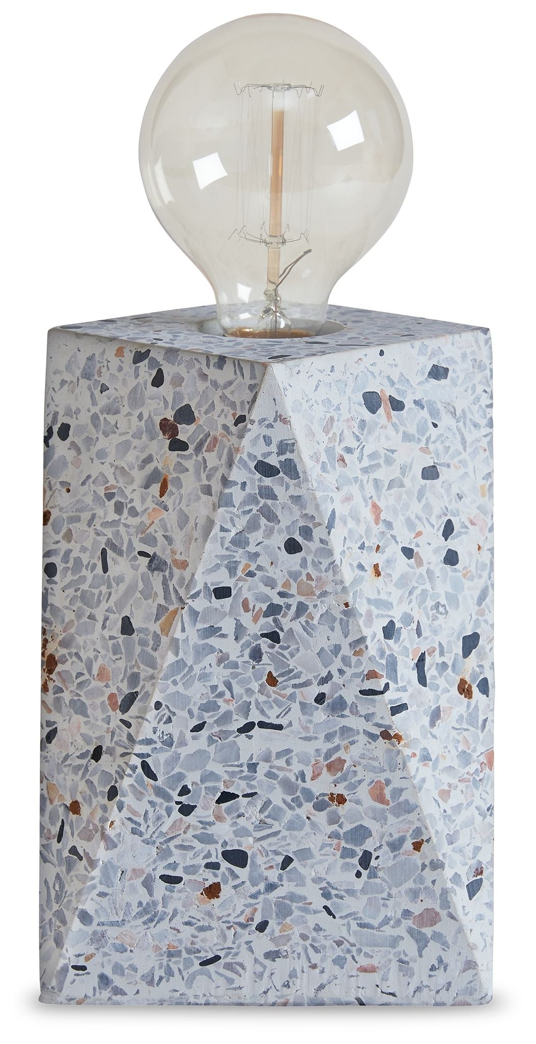 Maywick - White - Concrete Table Lamp - Hornell Furniture Outlet