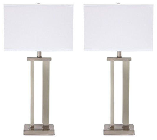 Aniela - Metal Table Lamp Set - Hornell Furniture Outlet