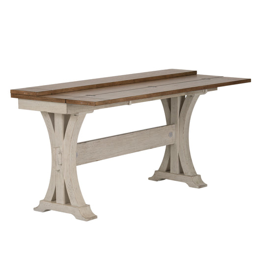 Farmhouse Reimagined - Flip Lid Sofa Table - White - Hornell Furniture Outlet