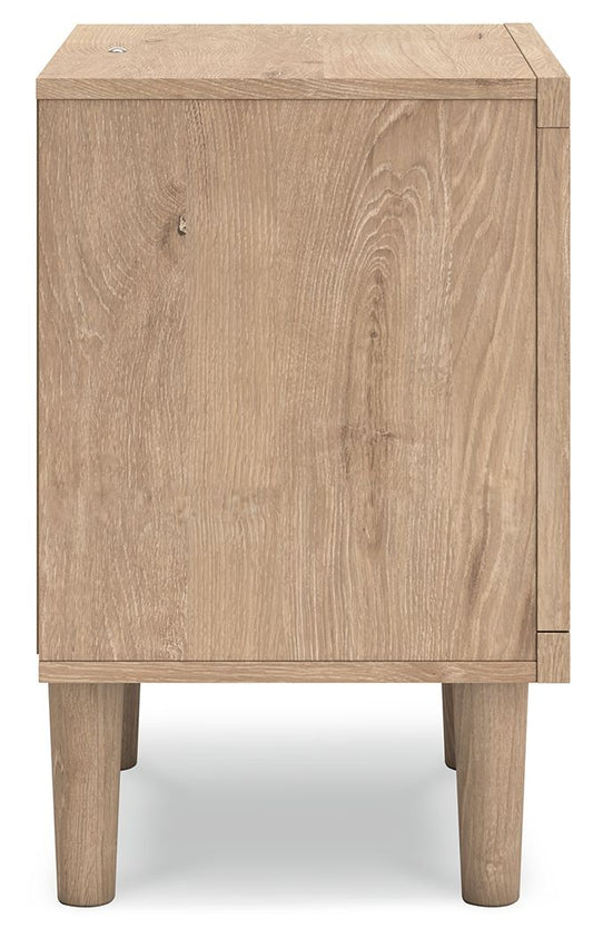 Cielden - Two - Tone - One Drawer Night Stand - Hornell Furniture Outlet