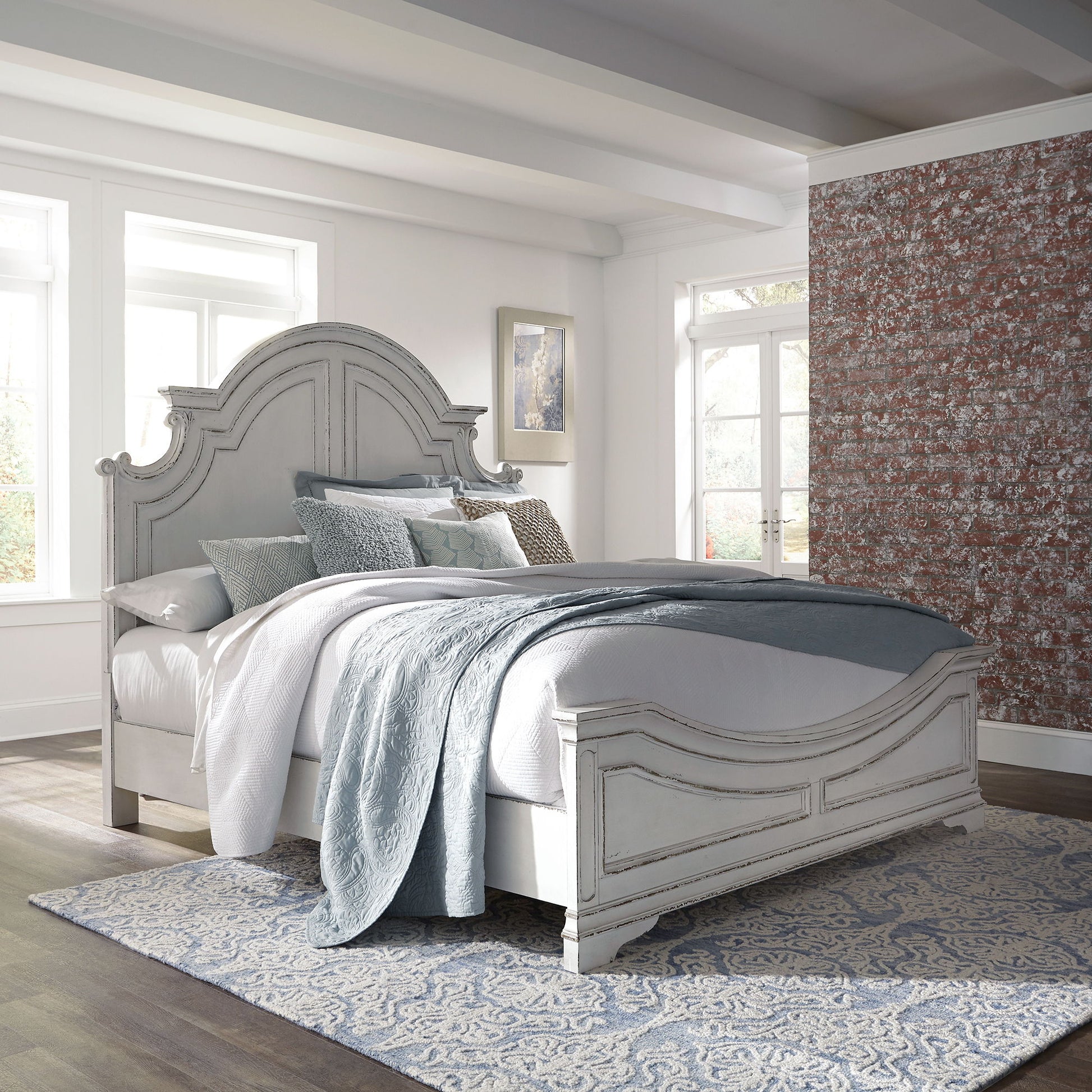 Magnolia Manor - Panel Bed - Hornell Furniture Outlet