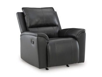 Glossmore - Black - Rocker Recliner - Hornell Furniture Outlet