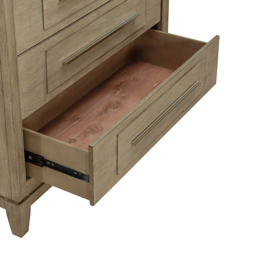 Brentwood - 6 Drawer Chest - Sandstone - Hornell Furniture Outlet