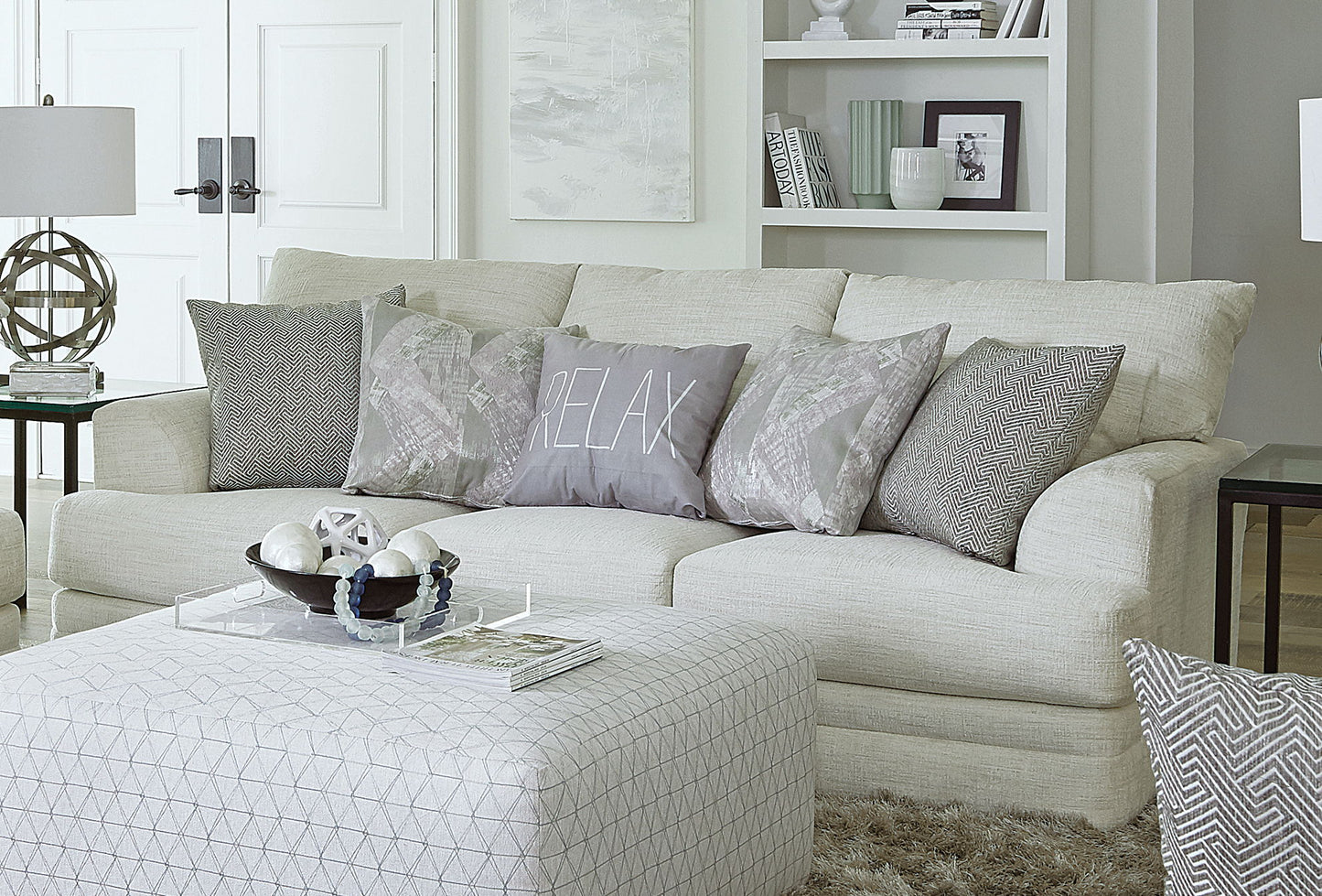 Zeller - Sofa - Cream - Hornell Furniture Outlet