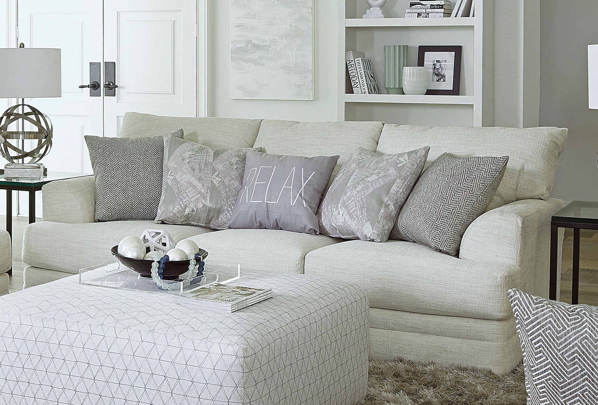 Zeller - Sofa - Cream - Hornell Furniture Outlet