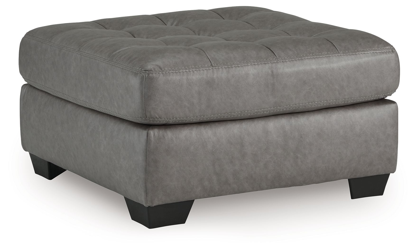 Clairette Court - Alloy - Oversized Accent Ottoman - Hornell Furniture Outlet
