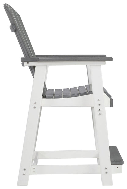 Transville - Gray / White - Barstool (Set of 2) - Hornell Furniture Outlet
