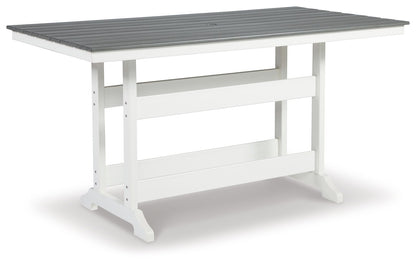 Transville - Counter Table W/Umb Opt - Hornell Furniture Outlet