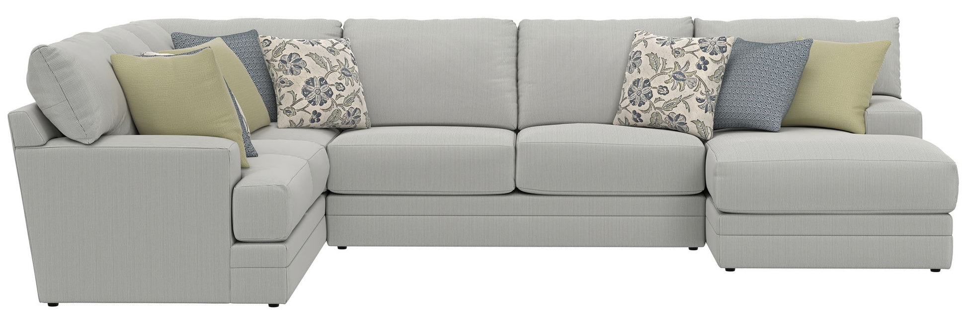 Stockbridge - Sectional With Comfort Coil Seating And 9 Accent Pillows Included - Hornell Furniture Outlet