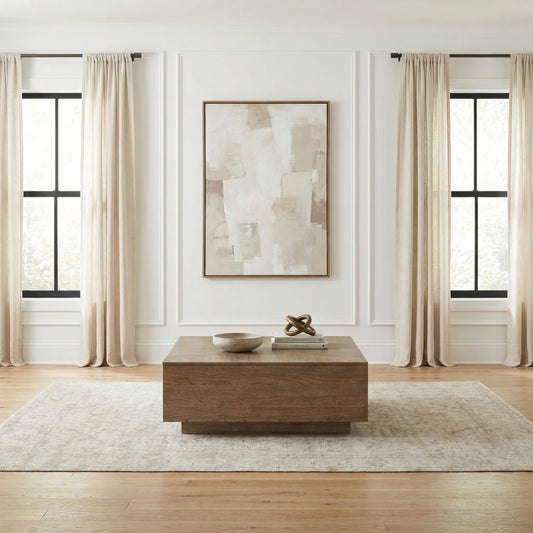 Artisan Home - Square Cocktail Table - Sienna Stone - Hornell Furniture Outlet