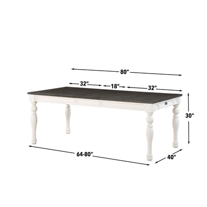 Joanna - Dining Table - Two Tone - Hornell Furniture Outlet