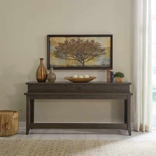 Paradise Valley - Console Bar Table - Saddle Brown