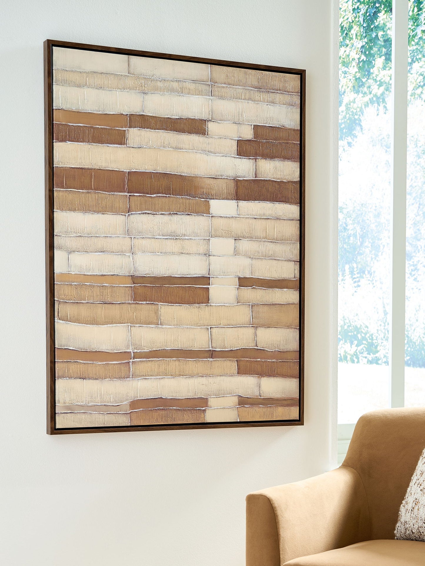 Kalanmore - Brown / Tan / White - Wall Art - Hornell Furniture Outlet