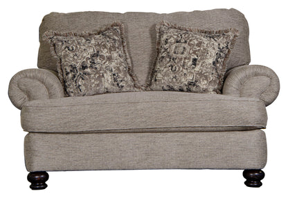 Freemont - Chair And a Half - Pewter - Hornell Furniture Outlet