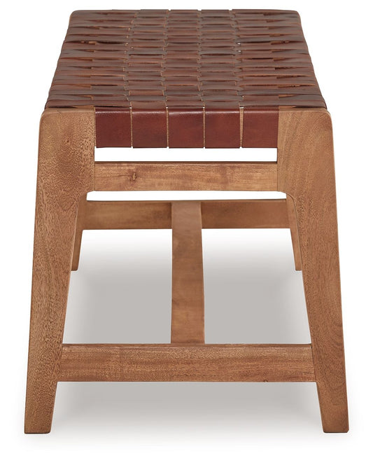 Lemmund - Natural / Brown - Accent Bench - Hornell Furniture Outlet