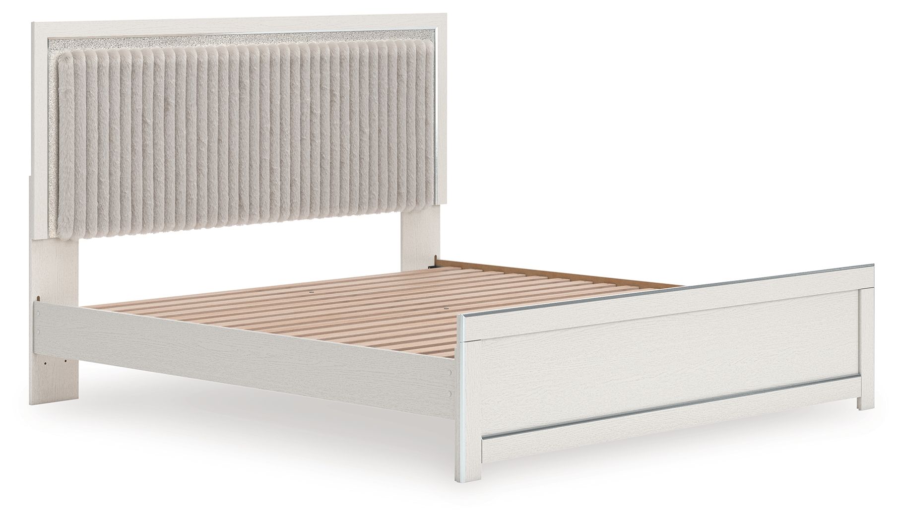 Zuraleus - Upholstered Panel Platform Bed With Roll Slats - Hornell Furniture Outlet