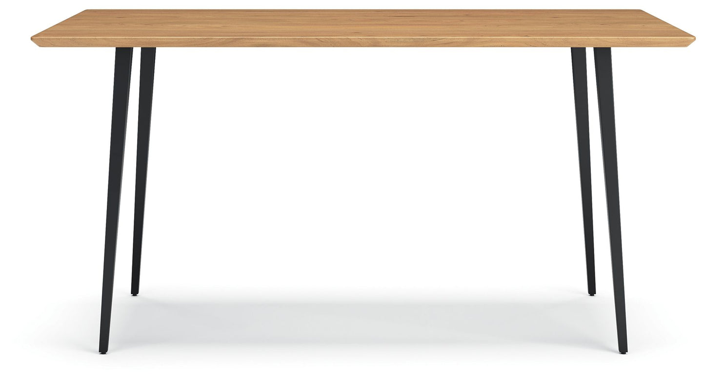 Gretlynn - Black / Natural - Rectangular Dining Room Table - Hornell Furniture Outlet