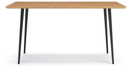 Gretlynn - Black / Natural - Rectangular Dining Room Table - Hornell Furniture Outlet