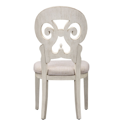 Farmhouse Reimagined - Splat Back Side Chair - White - Hornell Furniture Outlet