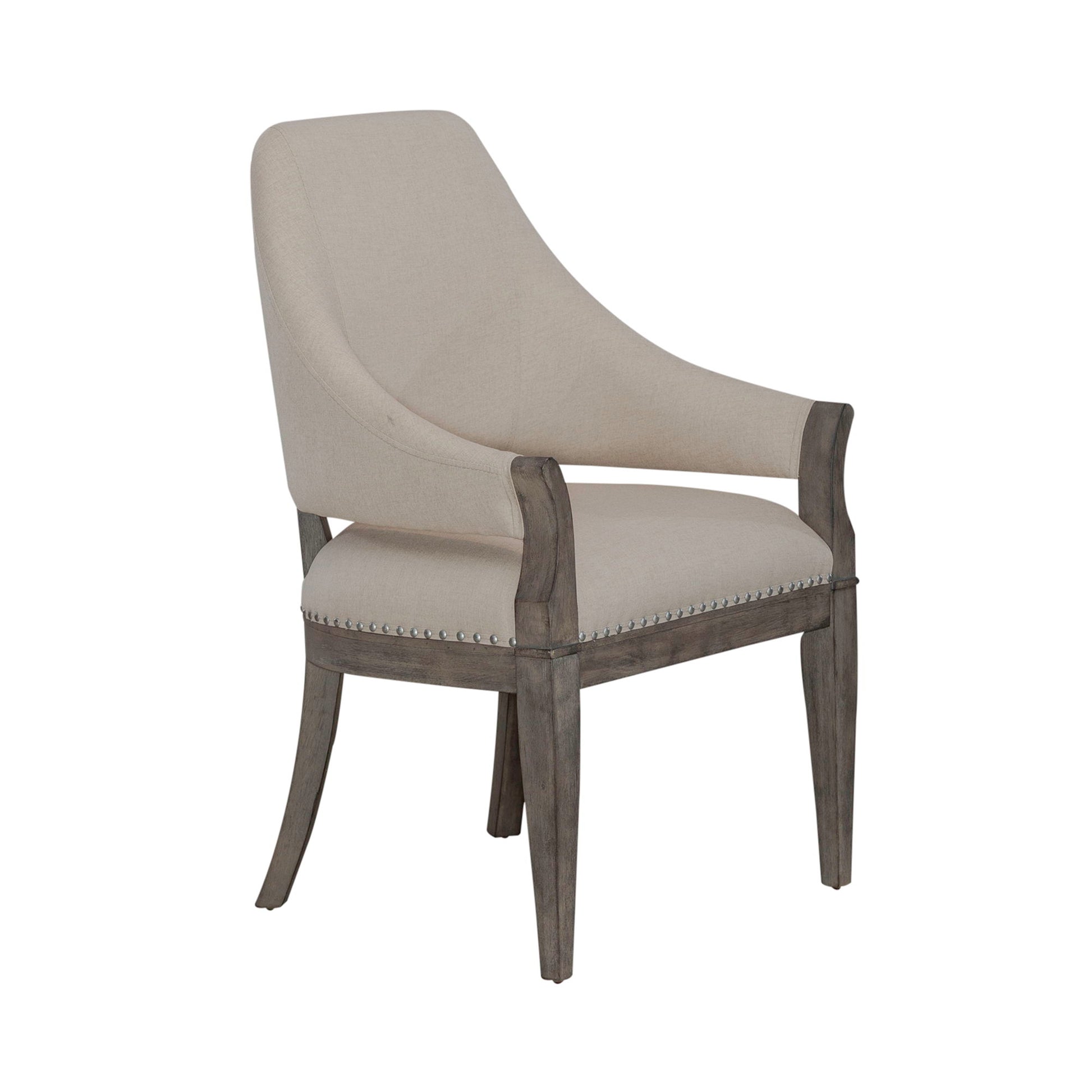 Westfield - Upholstered Arm Chair (RTA) - Light Brown - Hornell Furniture Outlet