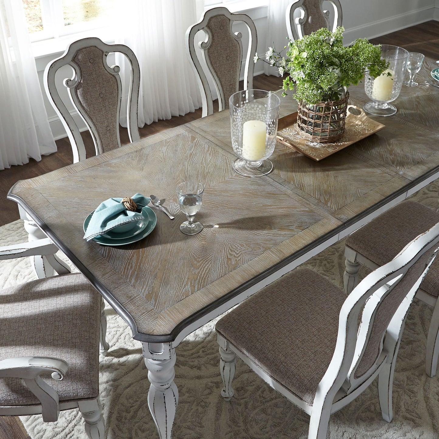 Magnolia Manor - Dining Table Set - Hornell Furniture Outlet