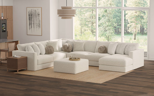 Ritzy - Cocktail Ottoman - Bone - Hornell Furniture Outlet